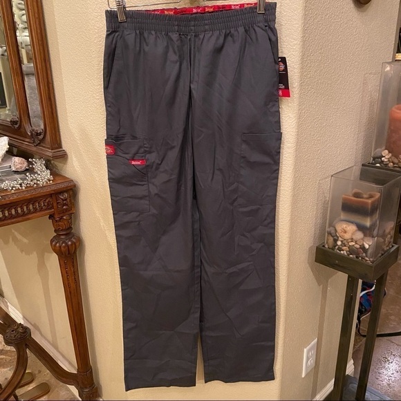 NWT~DICKIES EDS Signature Modern Classic Gray Scrub Pants Size Small - Picture 1 of 8